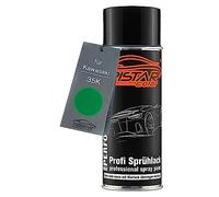TRISTARcolor Motorcycle paint Spray can for Kawasaki 35K Candy Flat Blazed Green Metallic Base coat spray can 400ml
