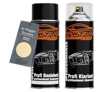 TRISTARcolor Motorcycle paint spray can for Piaggio 552 Avorio Naiade +1K