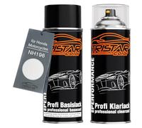 TRISTARcolor Motorcycle paint Spray can set for Honda Motorcycles NH196 White Base coat clear coat spray can 400ml
