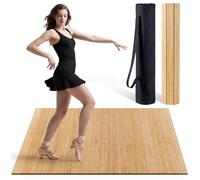 Tristcily Tap Dance Floor -Portable Dance Floor for Any Surface with Storage Bag, Solid Dance Floor Mat for Flamenco Dancing, Cushioned Base Mat Perfect for Home, Studio & Events-47.8 x 37.4 Inch