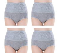 TRISTIN Cotton Knickers for Women High Waist Full Briefs Ladies Stretch Panties Tummy Control Hipster Underwear