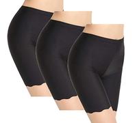 TRISTIN Womens 3 Pack Boy Shorts Anti Chafing Underwear Plus Size Long Briefs Sheer & Sexy Boxers Seamless Ladies Slipshort Panties