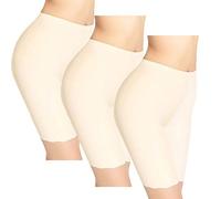 TRISTIN Womens 3 Pack Boy Shorts Anti Chafing Underwear Plus Size Long Briefs Sheer & Sexy Boxers Seamless Ladies Slipshort Panties