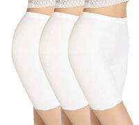 TRISTIN Womens 3 Pack Boy Shorts Anti Chafing Underwear Plus Size Long Briefs Sheer & Sexy Boxers Seamless Ladies Slipshort Panties