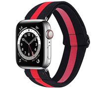 TRISTRAPS Adjustable Elastic Nylon Replacement Strap Compatible with Apple Watch Ultra 49mm 45mm 44mm 42mm 41mm 40mm 38mm for iWatch Series SE9//8/7/6/5/4/3