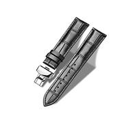 Tristraps Genuine Leather Watch Strap with Butterfly deployment clasp 12mm 14mm 16mm 18mm 19mm 20mm 21mm 22mm 23mm 24mm Black Brown Replacement Watch Band for Men Women Waterproof Sweatproof