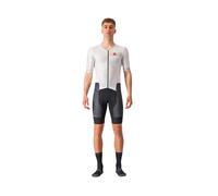Trisuit Castelli Integral Free Sanremo 2 Short Sleeve Black White, Size XXXL