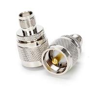 Triswenic UHF Male to TNC Female Adapter UHF PL-259 Male to TNC Female 50-ohm RF Coax Coaxial Connectors Adapter TNC Female to UHF Male Jack Connector(Pack of 2)