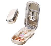 Tritacomprimere - Portable Medicine Crusher - Weekly Cutter Tablets for Nurses School Camping Home Hospital Adults Children Elderly