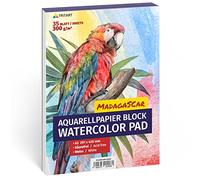 TRITART A3 Size Watercolour Paper - Mixed Media Art Sketch Pad - 300 GSM Cartridge Paper - Thick Acrylic Paper Artists Sketchbook for Drawing Board or Painting