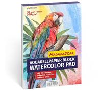 TRITART A3 Size Watercolour Paper - Mixed Media Art Sketch Pad - 300 GSM Cartridge Paper - Thick Acrylic Paper Artists Sketchbook for Drawing Board or Painting