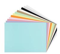 TRITART Coloured Paper A4 300 GSM - 120 Sheets Colour Fully Dyed Card for Crafts Origami School Assignments Wedding Cards & Children's Drawing - 12 Colours Light/Pastel
