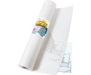 TRITART White Tracing Paper Roll for Sewing, Art & Crafts - 100cm x 25m - 50 g/m² Paper Roll for Ink, Pencil and Markers - Pattern Paper for Dressmaking & Drafting