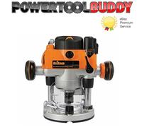 Triton Dual Mode Precision Plunge Router - 1400W, Adjustable Depth, Variable Speed Woodworking Router, Orange (MOF001 / 330085)