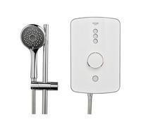 Triton Amala Gloss White Chrome Effect Manual Electric Shower, 8.5Kw