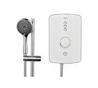 Triton Amala Gloss White Chrome Effect Manual Electric Shower, 9.5Kw