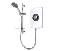 Triton Amore 9.5Kw Electric Shower Gloss White 5 Spray Mode Handset 1.5M Hose