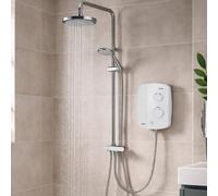 Triton As2000Sr Silent Running Thermostatic Power Shower + Dual Rainshower Head