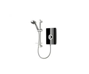 Triton Aspirante 8.5kW Contemporary Electric Shower - Black Gloss Finish: Black Gloss, Power Output (W): 8.5kw