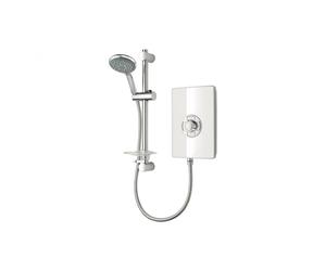 Triton Aspirante 9.5kW Contemporary Electric Shower - White Gloss Power Output (W): 9.5KW
