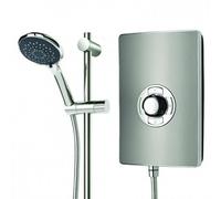 Triton Aspirante 9.5Kw Gun Metal Electric Shower - Includes Head + Riser