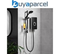 Triton Aspirante 9.5KW Matt Black Electric Shower - Includes Head + Riser Rail