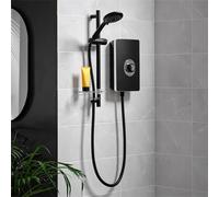 Triton Aspirante 9.5KW Matt Black Electric Shower - Includes Head + Riser Rail