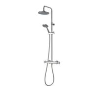 Triton Benito Chrome Effect Rear Fed Thermostatic Mixer Shower With 2 Heads & 1.25M Hose Length