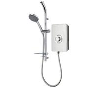 Triton Brushed Steel Effect Manual Electric Shower, 9.5Kw