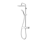 Triton Chrome Effect Rear Fed Thermostatic Mixer Shower With 2 Heads & 1.5M Hose Length