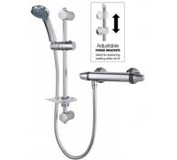Triton Club Exe Unichrome Thermostatic Bar Mixer Shower Unexthbm + Riser Rail