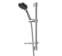 Triton Corner Chrome Effect Single-Spray Pattern Shower Kit