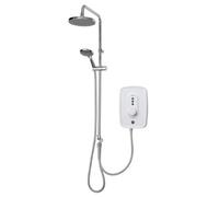 Triton Danzi DuElec 9.5kw Electric Shower | White | Brass/ABS | 215mm x 328mm x 90mm