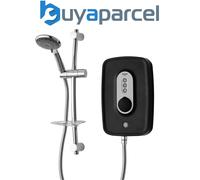 Triton Danzi Matt Black 9.5kW Electric Shower + Riser RP Perea Aquasurge Opal 3