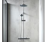 Triton Dene Diverter Thermostatic Bar Mixer Shower Chrome Overhead Drencher