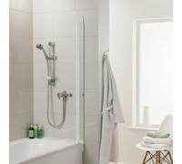 Triton Dene Mini Mixer Shower Sequential Thermostatic Exposed Chrome + Riser Kit