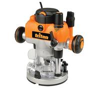 Triton Dual Mode Precision Plunge Router - 1400W, Adjustable Depth, Variable Speed Woodworking Router, Orange (MOF001 / 330085)
