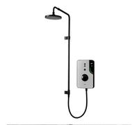 Triton Enlight 9.5Kw Grey Thermostatic Electric Shower Black Uniq Rainshower