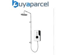 Triton ENlight 9.5kw White Thermostatic Electric Shower Chrome UNIQ Rainshower