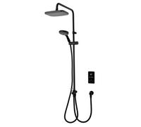 Triton Showers ENVI® | Thermostatic Electric Shower | 9 kW | DuElec | Smart Shower | Digital Shower | with Showerhead & Anti Twist Hose | Black | Rainfall Showerhead