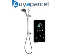 Triton ENVi Wired Thermostatic Electric Shower 9.0KW Riser Rail Matt Silver