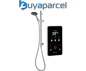 Triton ENVi Wired Thermostatic Electric Shower 9.0KW Riser Rail Matt Silver