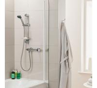 Triton Exe Bar Mixer Shower Thermostatic Chrome 3 Spray Handset Modern UNEXTHBM