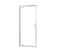 Triton Fast Fix Chrome Effect Clear Pivot Door Shower Door (H)190Cm (W)80Cm