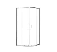 Triton Fast Fix Clear Chrome Effect Quadrant Shower Enclosure - Sliding Door (W)80Cm