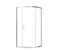 Triton Fast Fix Clear Chrome Effect Quadrant Shower Enclosure - Sliding Door (W)80Cm