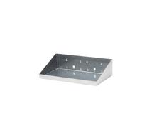 Triton Locking Pegboard Hooks Products 56126-SLV LocHook Shelf, 12" x 6", Silver