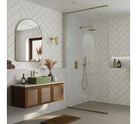 Triton Mdf Tongue & Groove Bathroom & Wet Room Decorative Panel (H)2400mm (W)598mm - Matt Pearl White