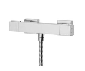 Triton Muse Square Thermostatic Bar Mixer Shower Exposed Chrome Excellente Tees