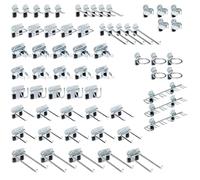 Triton Products LockHook Steel Pegboard Hook Accessories Kit - 63 Piece - Garage Storage and Organization